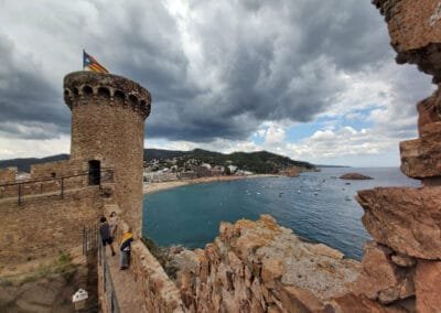 Tossa de Mar útsýni frá kastala