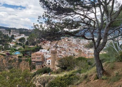Tossa de Mar útsýni yfir bæ