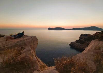 Sardinia Horft yfir Alghero flóann
