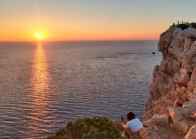 Sardinia Solarlag vid sjo